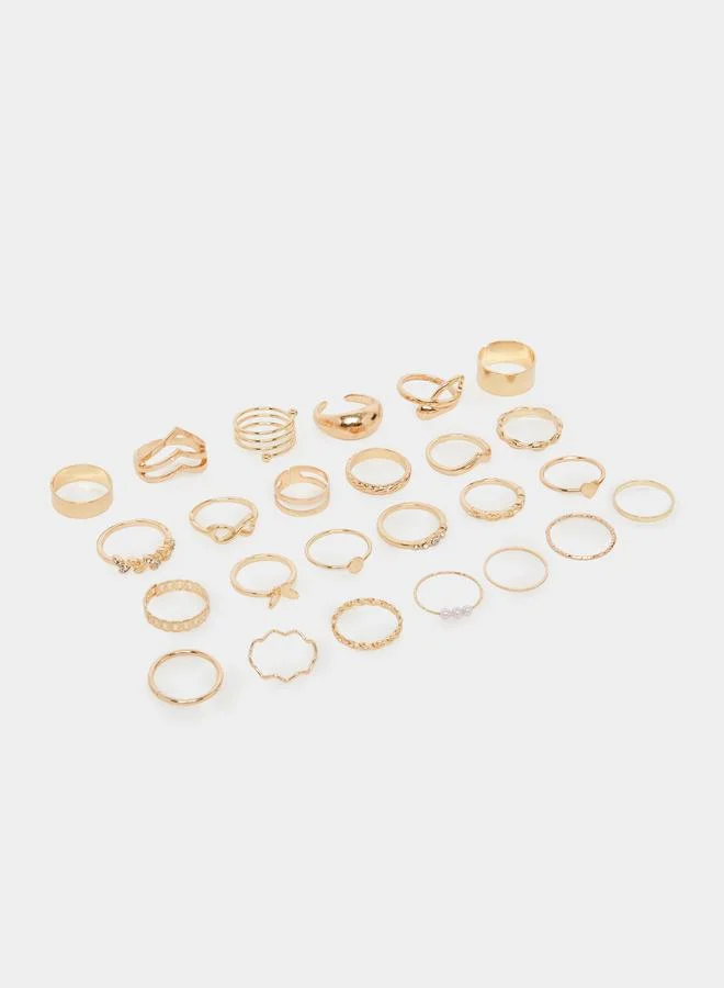 Styli  Pack of 25 - Assorted Gold Rings for Women | Best Price UAE